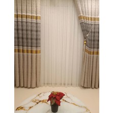 Nivemeshome Monza V-2002 Atlantis Klasik 1/3 Sık Pileli Fon Perde Apm