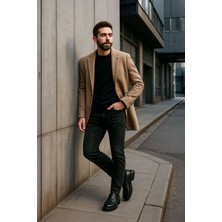 Keep Out Erkek Siyah Düz Kesim Jean Pantolon