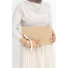 Kadın Desenli Clutch Portföy Çanta