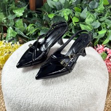 Rugan Sivir Burun Kemerli Topuklu Ayakkabı M1100