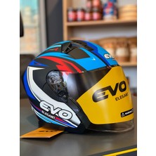 Evo Çenesiz Kask Ece Belgeli Güneş Vizörlü 