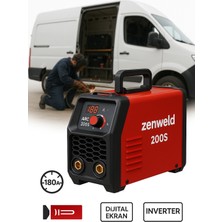 Zenweld Arc 200S Inverter Kaynak Makinesi – Hafif, Dijital Göstergeli ve Yüksek Performanslı