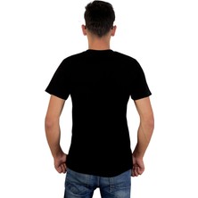 Erkek %100 Pamuklu Bisiklet Yaka Tişört, Nefes Alabilen Kaliteli T-Shirt