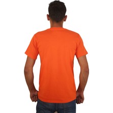 Erkek %100 Pamuklu Bisiklet Yaka Tişört, Nefes Alabilen Kaliteli T-Shirt