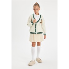 DeFacto Kız Çocuk Beli Lastikli Pileli Gabardin Etek D2916A824WN