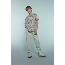DeFacto Jogger Fit Standart Paça Gabardin Pantolon Erkek Çocuk D7795A825SP