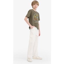 DeFacto %100 Pamuk Wide Leg Standart Paça Gabardin Pantolon Erkek Çocuk E1586A825SM