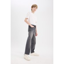 DeFacto Loose Fit Düz Paça Basic Düz Jean Pantolon Erkek Çocuk D6489A825SM