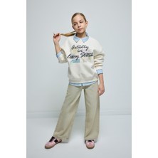 DeFacto Kız Çocuk Wide Leg Geniş Bol Paça Cepli Pantolon D3720A824WN