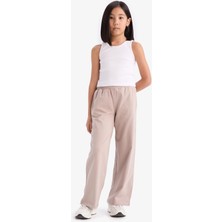 DeFacto Kız Çocuk Esnek Belli Wide Leg Geniş Paça Pantolon E1837A825SM