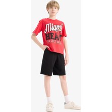 DeFacto Beli Lastikli Basic Düz Şort Erkek Çocuk B5867A825SM