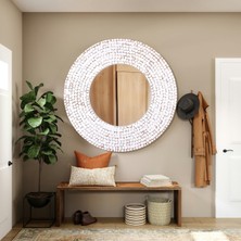 Mylamp Coconut Hindistan Cevizi Büyük Ayna 120X4 cm