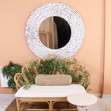 Mylamp Coconut Hindistan Cevizi Büyük Ayna 120X4 cm