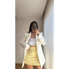 Sarı Çan Mini Etek