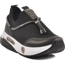 Siyah-Beyaz Fileli Kadın Günlük Ayakkabı 702498 Z