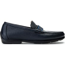 Valentıno Erkek Hakiki Deri Mavi Loafer Ayakkabı 667 2088 Erk Ayk Y23 Dark Blue
