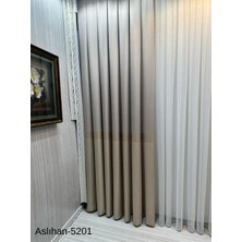 Nivemeshome Aslıhan Vizon FT632116 V-5201 1/3 Sık Pile Fon Perde Apm