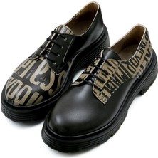 Kadın Vegan Deri Siyah Günlük Ayakkabı - Expression Tasarım