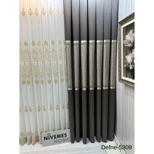 Nivemeshome Defne Toprak FT614166 5309 1/3 Sık Pileli Fon Perde Apm