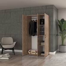 Ed Pet Dizayn  Doruk 3 Kapaklı Çam Elbise Dolabı Çok Amaçlı Dolap 90 Cmgenişlik