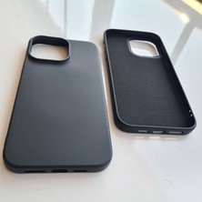 Pirok Store İphone 14 ProMax İle Uyumlu İçi Kadife Esnek  Silikon Lansman Kılıf
