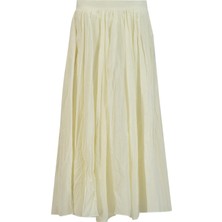 Armine Kırışık Vual Etek 25YD9180 Ekru