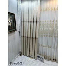Nivemeshome Defne Vizon FT614166 V-101 1/3 Sık Pileli  Fon Perde Apm