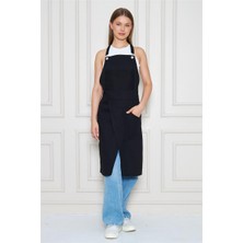 Si & Su Unisex Sanatçı Önlüğü – Pamuklu, Cepli, Ayarlanabilir Askılı – Bahçıvan, Ressam, Öğretmen Önlüğü