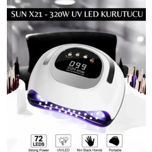 Qnail Professional Sun x 21 Kalıcı Oje ve Protez Tırnak Kurutucu 72 Leds 320 Watt