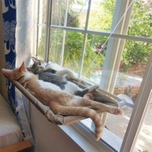 White Line Cama Asılan Kedi Yatağı