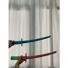 3D Baskı Açılıp Kapanabilen Oyuncak Katana – Cosplay ve Oda Dekoru Için Özel Tasarım
