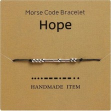 Mors Alfabesi Hope(Umut) Bileklik