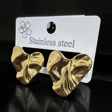 Çelik Kalp Küpe | Kararma Yapmayan Paslanmaz Kadın Küpesi | Minimal Aşk Takısı