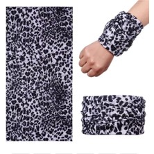 Skygo Açık Renk Leopar Baf Bandana Maske