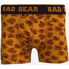 Bad Bear Hardal Balkabağı Desenli Erkek Boxer