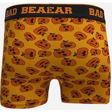 Bad Bear Hardal Balkabağı Desenli Erkek Boxer