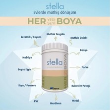 Bianca Stella Su Bazlı Saf Akrilik Boya 1 Lt Antrasit Gri