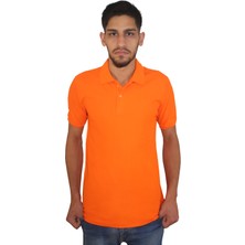 Erkek Polo Yaka Penye %100 Pamuklu Düğmeli T-Shirt