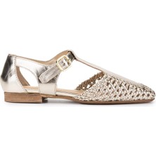 Donna Carolina Kadın Hakiki Deri Dore Babet Ayakkabı 1140 55709021 Byn Ayk Y25 Platıno