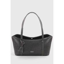 Housebags Kapaklı Bowling Siyah El Ve Omuz Çantası 270 Yüksek Kaliteli Suya Dayanıklı PU Deri Kadın