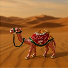 Taşlı Mini Deve Figürü | Dekoratif Biblo | 5-7 cm | Koleksiyonluk & Şık Tasarım
