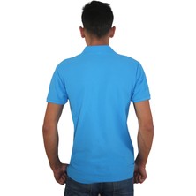 Erkek Polo Yaka Penye %100 Pamuklu Düğmeli T-Shirt