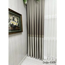 Nivemeshome Doğu Toprak FT671536 5309 1/3 Sık Pileli Fon Perde Apm