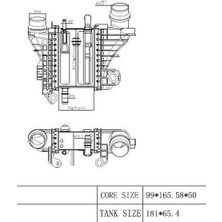 MGA-80962 - Turbo Radyatörü Clıo V Express Kadjar Lodgy Megane Iv Symbol Iı Nıssan Qashqaı J11 1.5 K9K Adblue Euro 6