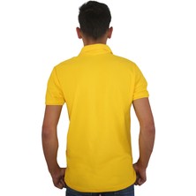Erkek Polo Yaka Penye %100 Pamuklu Düğmeli T-Shirt