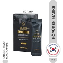 Verobene Black Smoothie Bubble Mask Temizleyici Köpüren Maske Kore 5g x 10pcs