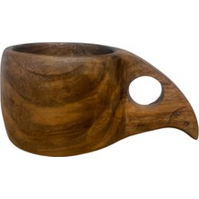 Germenicia  El Yapımı Ceviz Ağacı Kuksa Bardak – Model No: 15