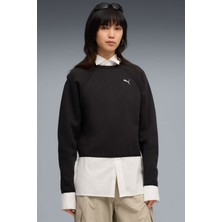 Puma EVOSTRIPE Relaxed Short C Siyah Kadın Sweatshirt