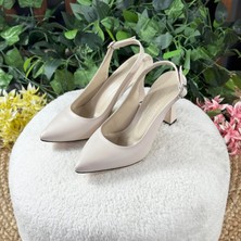 Arkası Bantlı Mat Stiletto Ayakkabı M1162