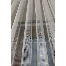 Zarafet Işıltısı Kappuçino Bal Peteği Tül (Ekstrafor Dikişli Pilesiz)